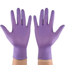 Водонепроницаемое промышленное использование фиолетовых нитрильных перчаток